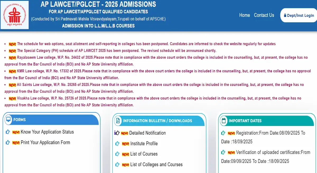 When will AP LAWCET Phase 1 Counselling 2025 Begins After Postponement?