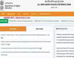 AISSEE Admit Card 2025 Download Link (Activated)