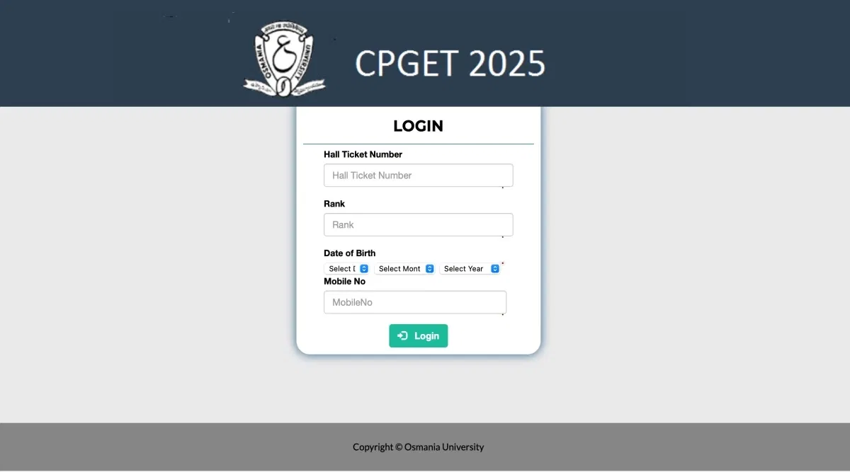 TS CPGET Phase 2 Web Option 2025 Last Date Today on October 16