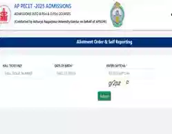 AP PECET Phase 2 Seat Allotment 2025 Download Link Activated