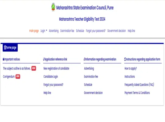 Maharashtra TET Registration 2024 Closes Today: Direct Link, Instructions