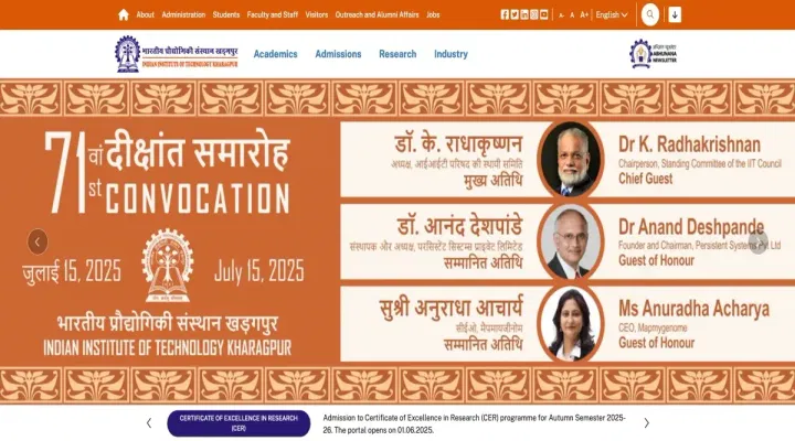 JoSAA IIT Kharagpur Round 1 Closing Rank 2025 (Released): Course Wise Cutoff