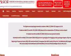 SICSR Pune First Merit List 2025 (Today): Direct Link, Instruction