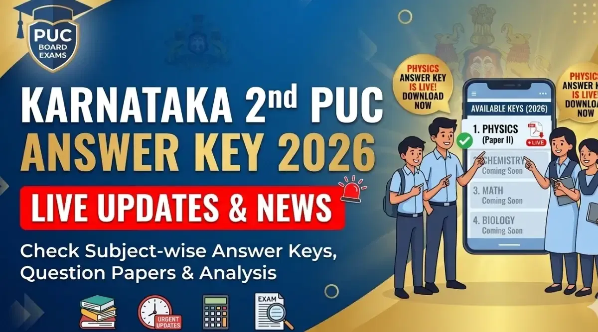 2nd PUC Physics Answer Key 2026 LIVE Updates(Exam Ongoing): Unofficial Key, Exam Analysis