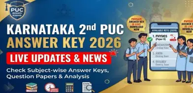 2nd PUC Physics Answer Key 2026 LIVE Updates: Unofficial Key, Exam Analysis