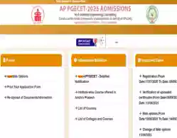 AP PGECET Web Options 2025 Released: Direct Link, Instructions