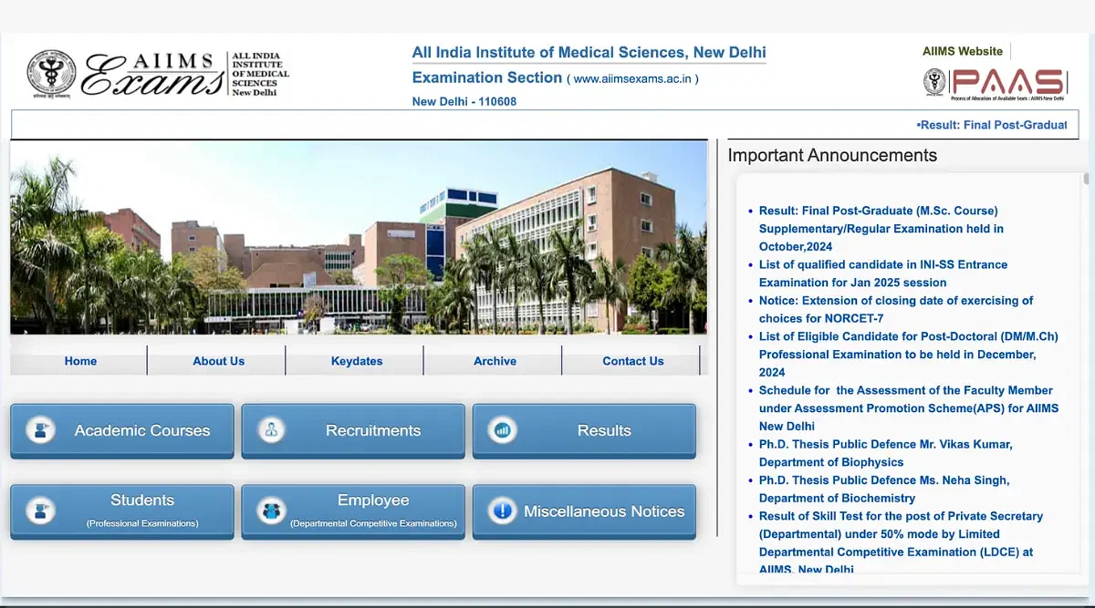 INI CET Admit Card 2024 Release Time