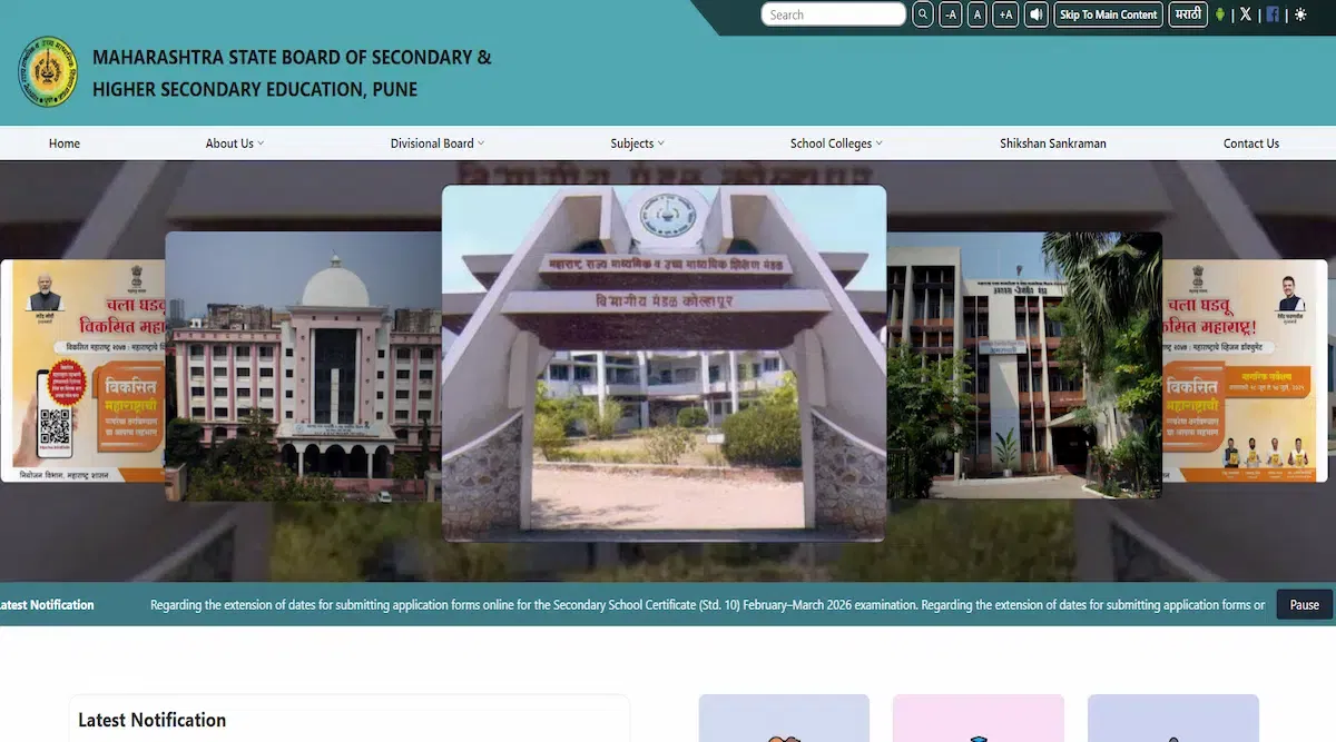 Maharashtra SSC, HSC Board Date Sheet 2026 Soon Live Updates