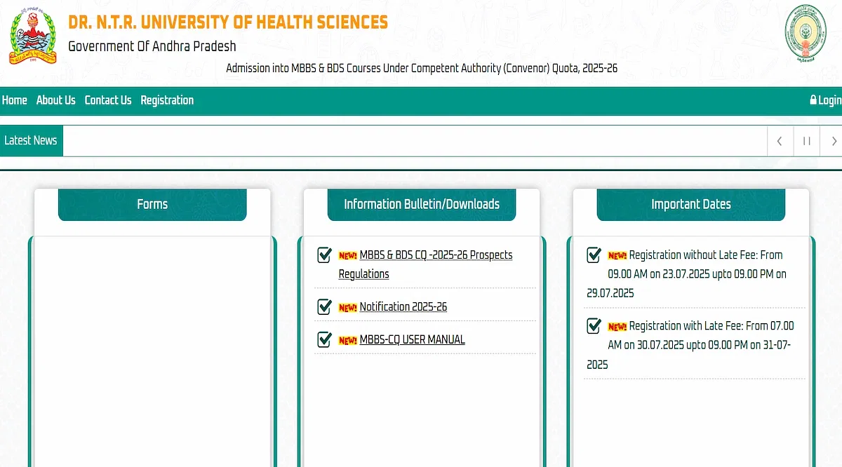 AP NEET UG Phase 1 Registration 2025 (Begins): Direct Link, Instructions