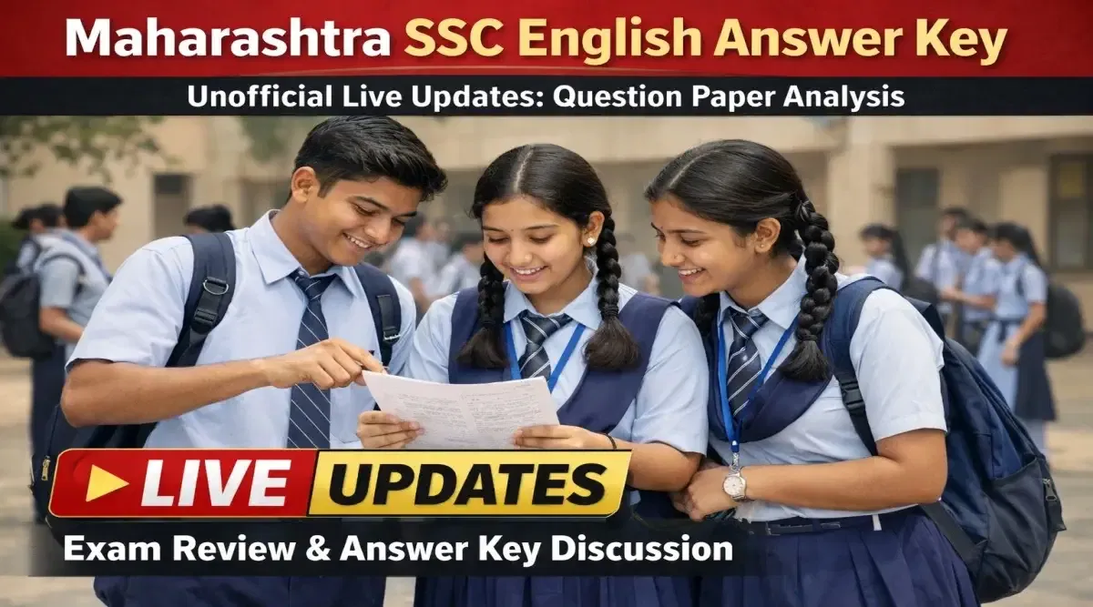 Maharashtra SSC English Answer Key 2026 (OUT) LIVE Updates: Question Paper Solving Begins; Detailed Paper Review