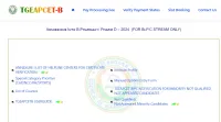 TS EAMCET BiPC Web Options 2024 Begins (Today): Direct Link, Instructions