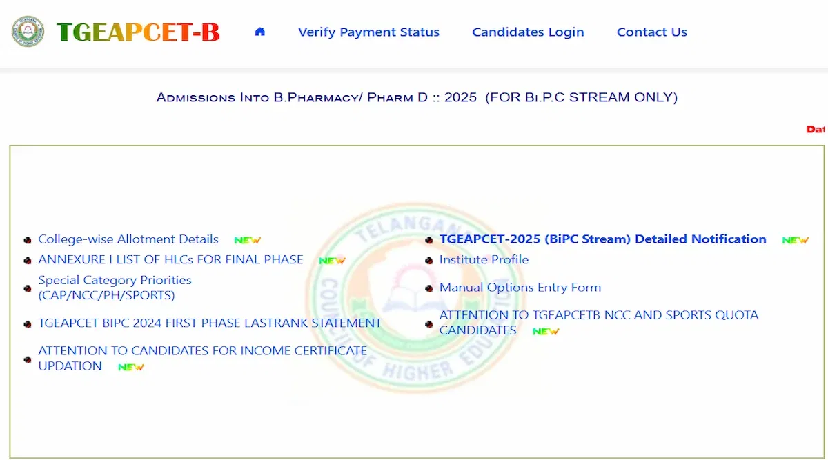 TS EAMCET BiPC Phase 2 Counselling Registration 2025 Begins: Direct Link, Instructions
