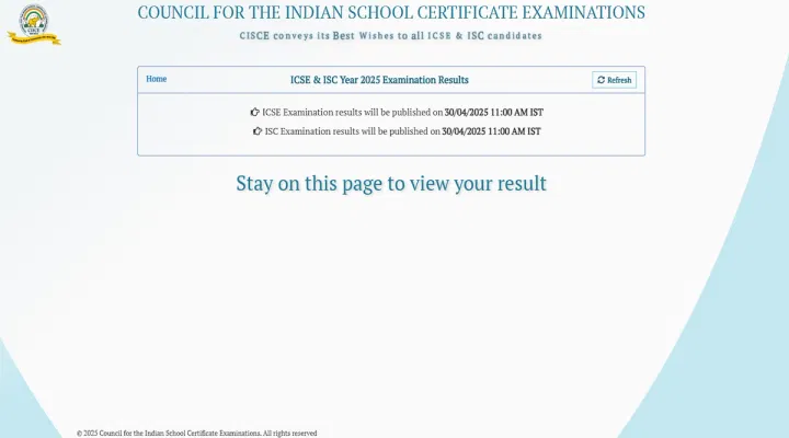 ISC Result 2025 Date and Time (Confirmed)