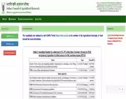 ICAR Round 1 Seat Allotment 2025 Expected Release Time