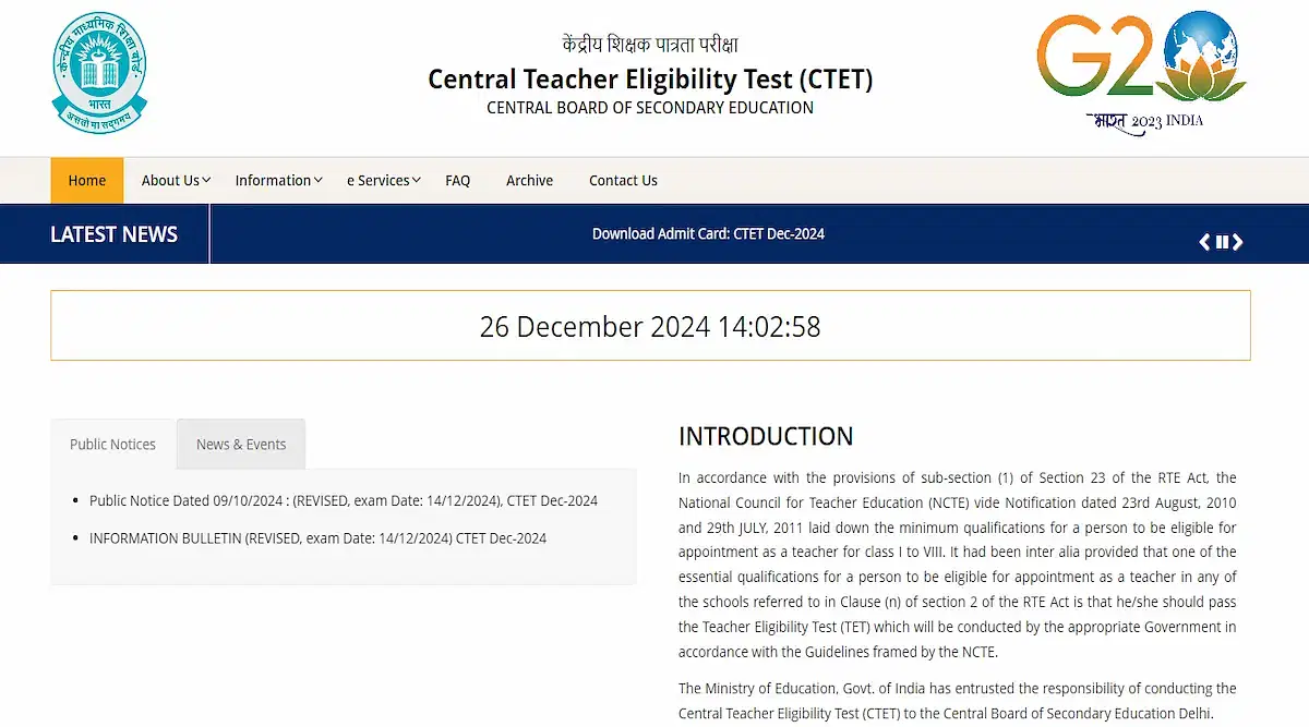 CTET 2024 Answer Key (Live Update): Direct Link, Instructions