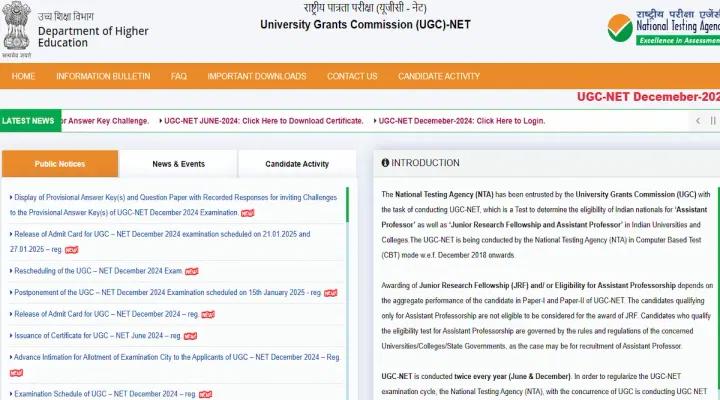 UGC NET December Answer Key 2024 Download Link Activated