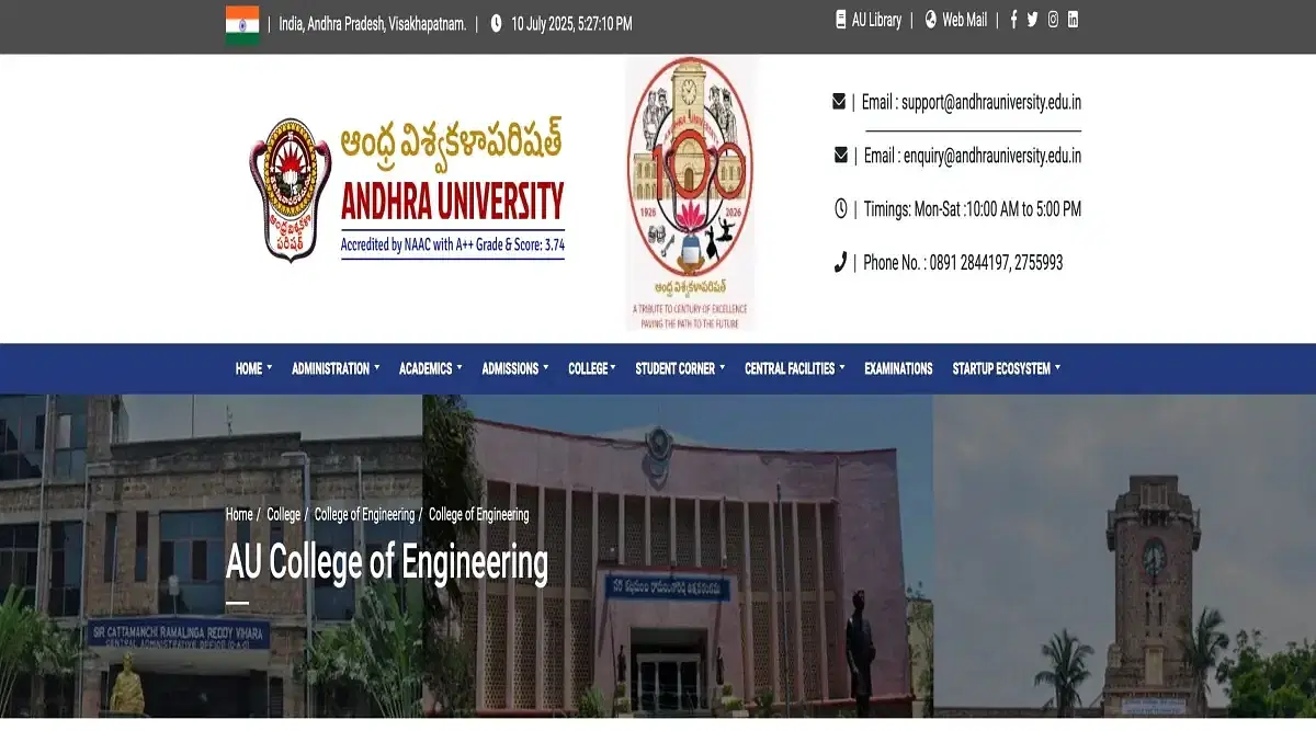 AP EAMCET AU College Expected Rank 2025