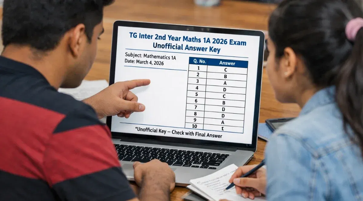 TG Inter Maths 2A 2nd Year Answer Key 2026 LIVE Updates: Exam ends Shortly; Live Questions Solving