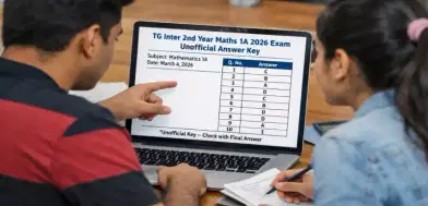 TG Inter Maths 2A 2nd Year Answer Key 2026 (OUT) LIVE Updates: Answer Key; Analysis