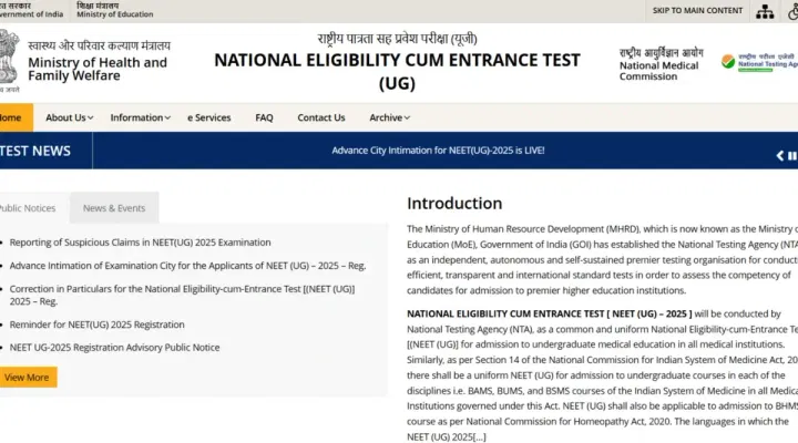 NEET UG Admit Card 2025 Download Link (Activated)