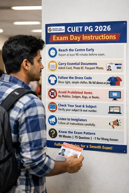 CUET PG 2026 Exam From March 6: Important Instructions, Reporting Time