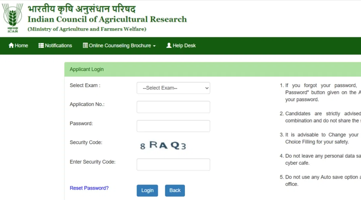 ICAR Counselling Registration 2025 Begins: Direct Link, Instructions