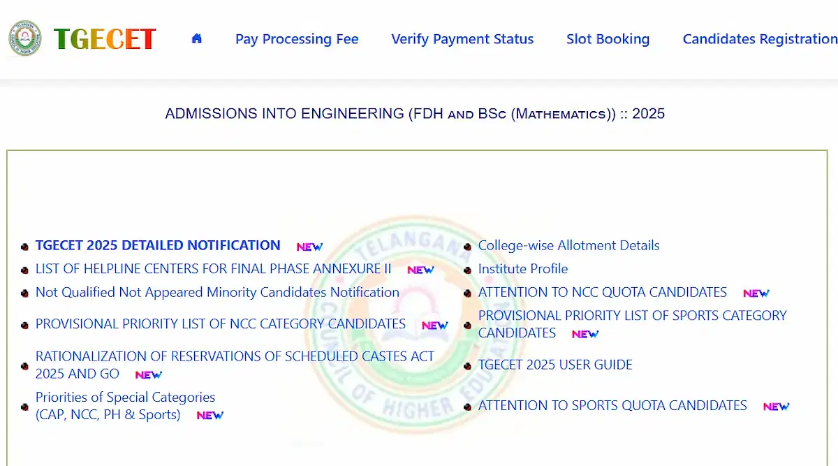 TG ECET Phase 2 Counselling Web Options 2025 Begins: Last Date, Instructions