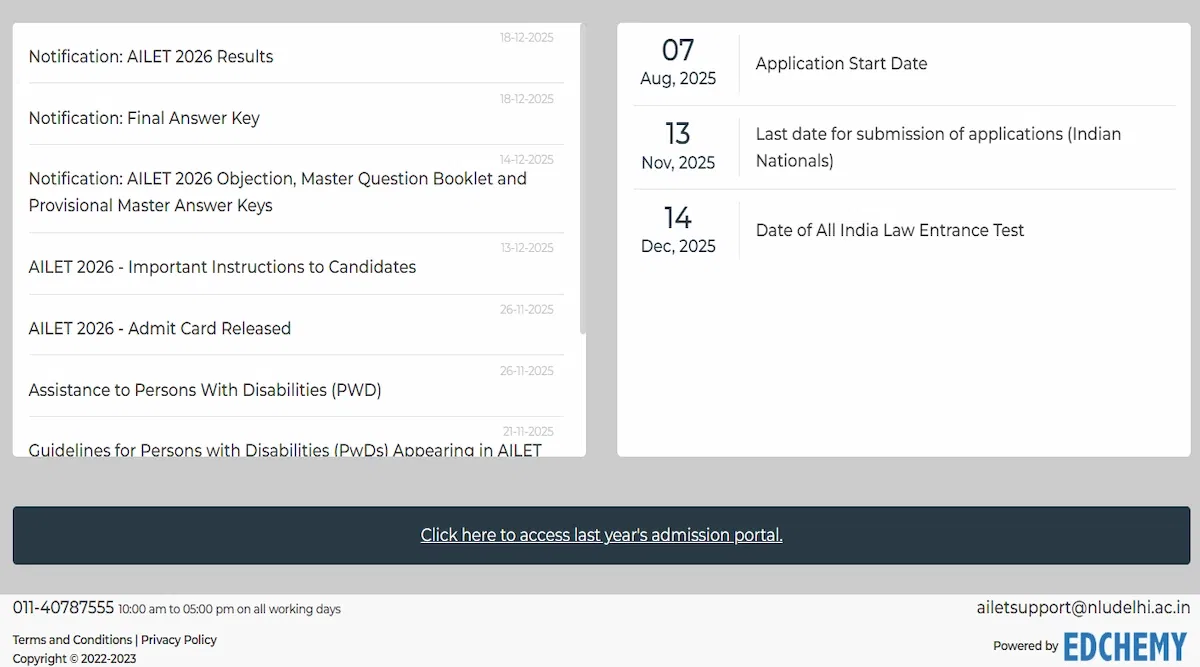 AILET 2026 Result (Released): Toppers List, Instructions