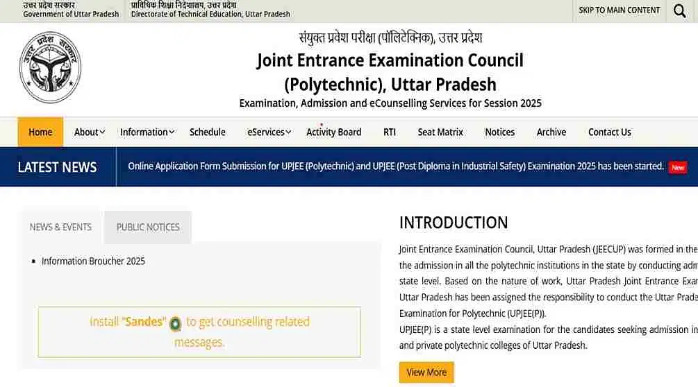 JEECUP Polytechnic Exam Registration 2025 Begins: Direct Link, Instructions