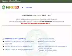 TG POLYCET Final Phase Counselling Revised Dates 2025 (Released)