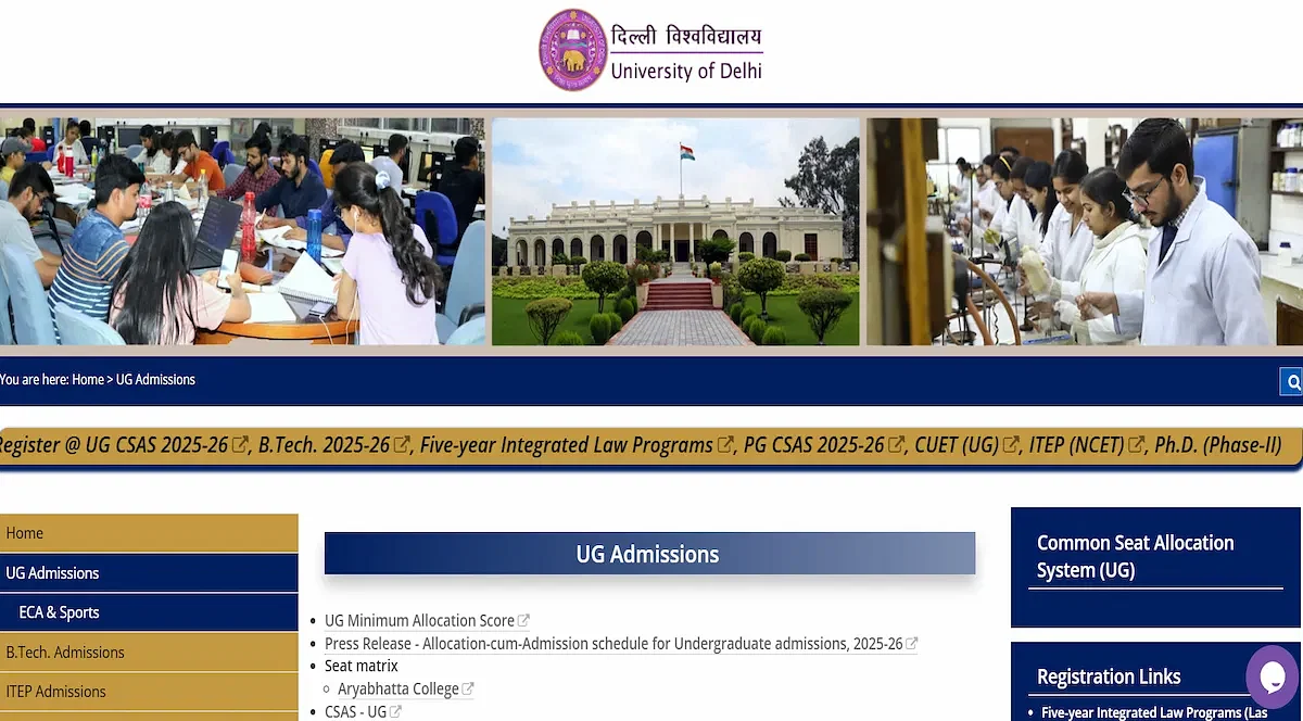 DU CSAS Round 2 Choice Filling 2025 (Begins)
