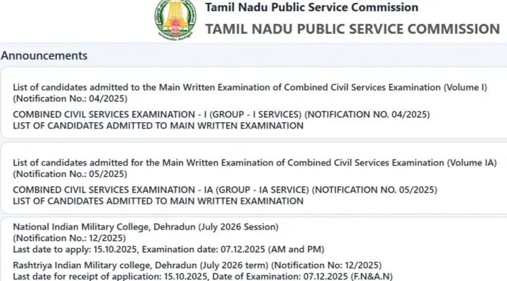 TNPSC Group 1 Prelims Result 2025 (Released)