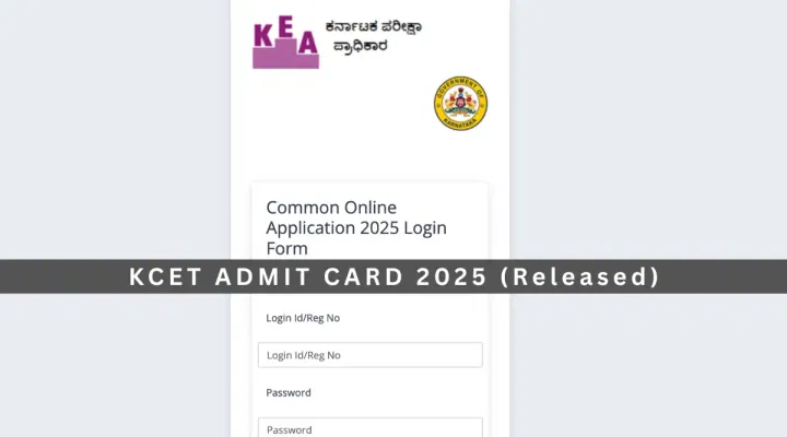 KCET Admit Card 2025 Download Link Activated