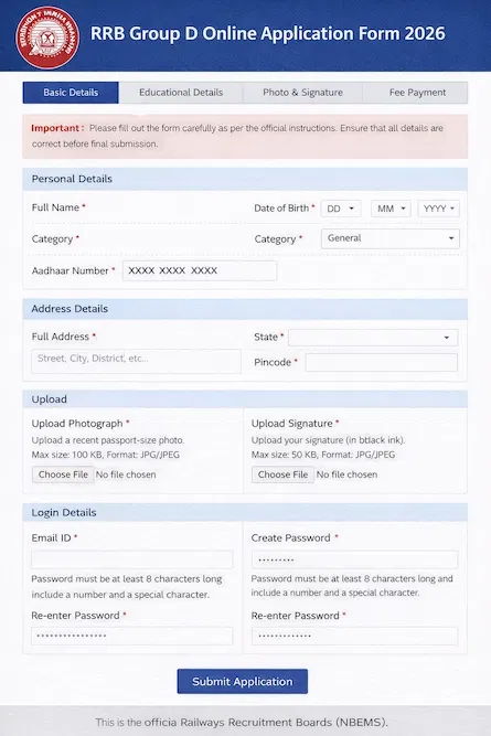 RRB Group D 2026 Registration Last Date Extended: Last Date, Direct Link