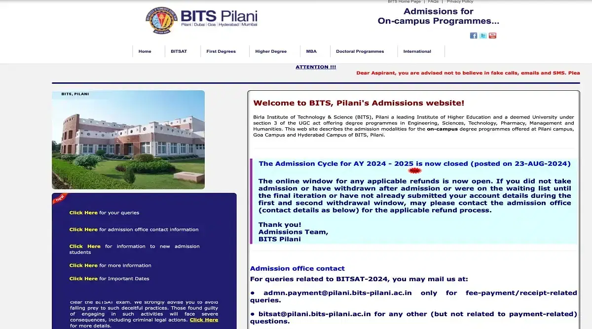 BITSAT Session 2 Registration 2025 Closes Today