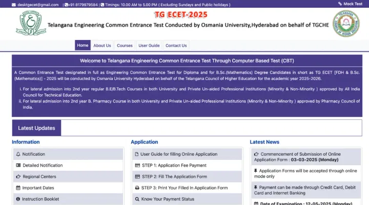 TS ECET Results Link 2025: Toppers List, Instructions