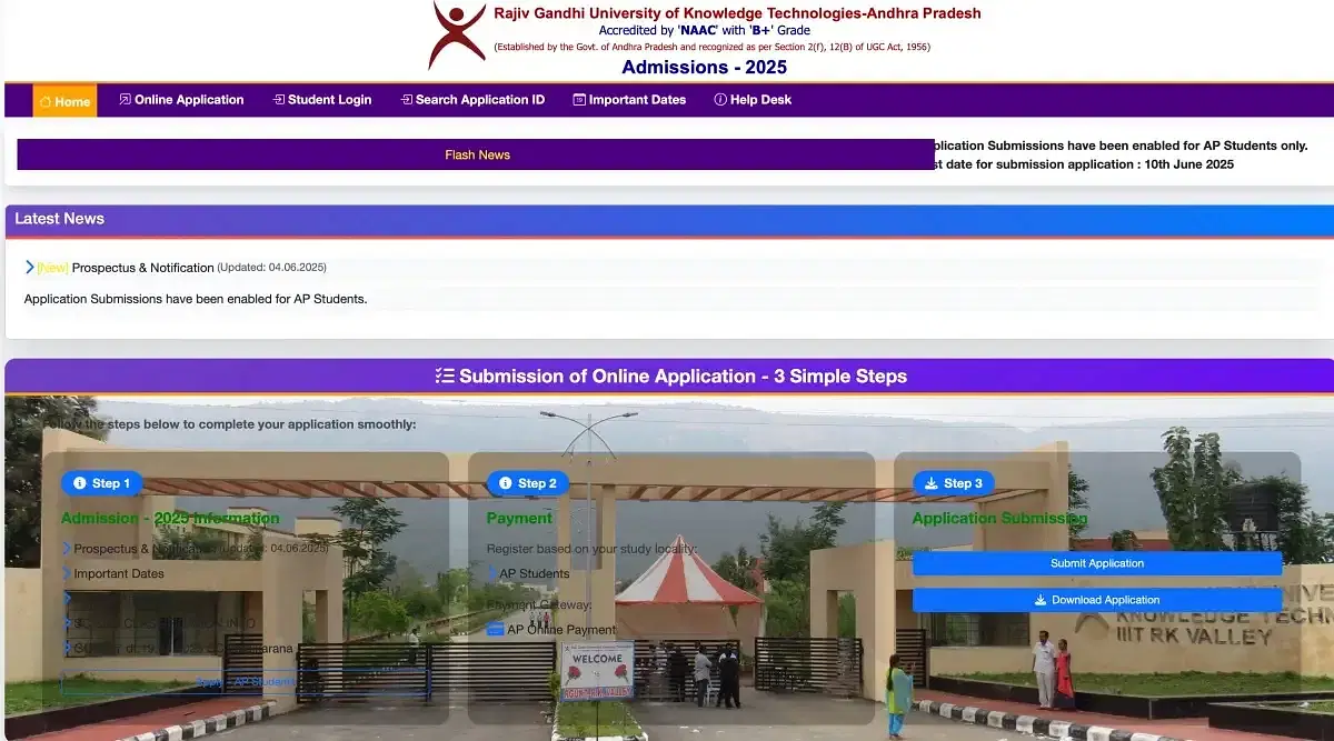 RGUKT AP Merit List 2025 Releasing on June 20