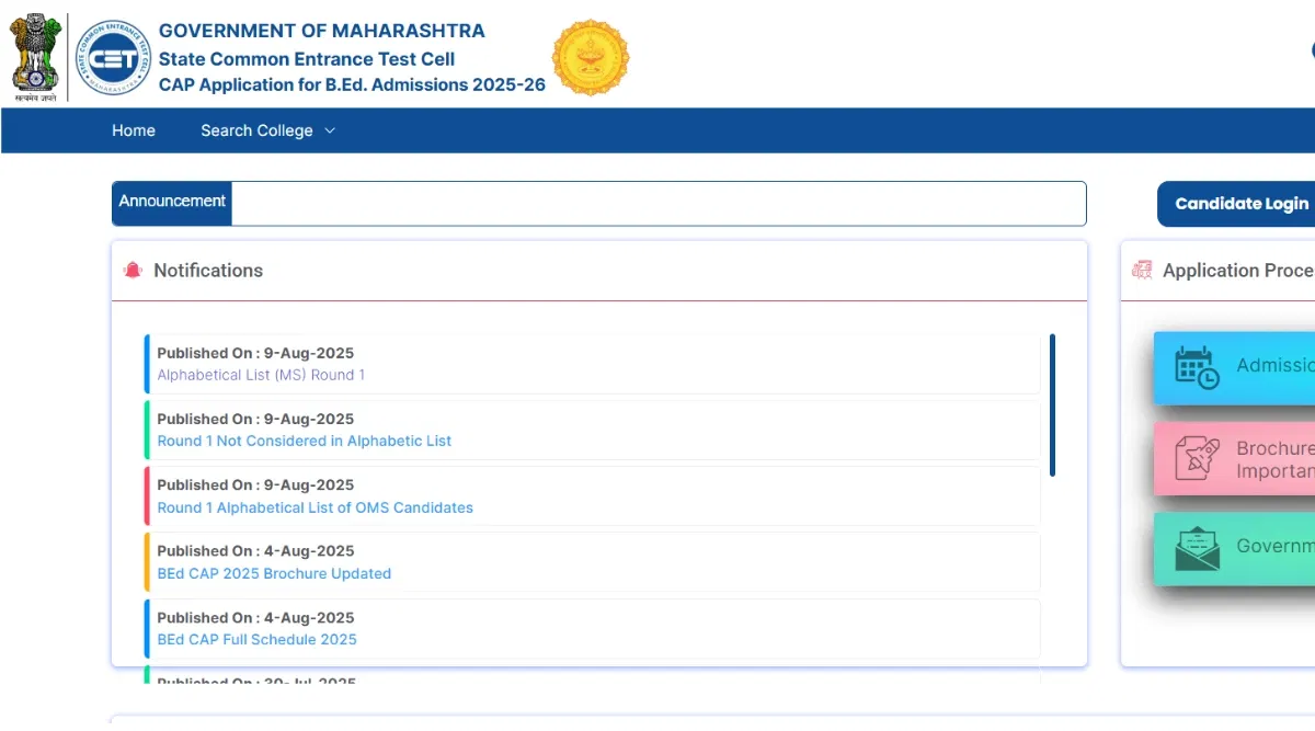 MAH B.Ed Final Merit List 2025 Download Link (Activated)