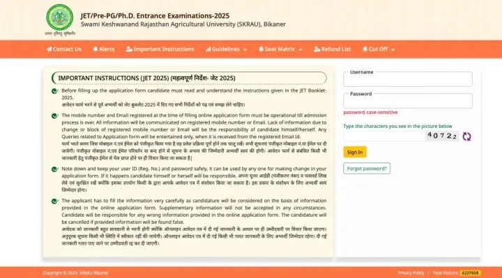 Rajasthan JET PG Second Admission List 2025 Releasing Today