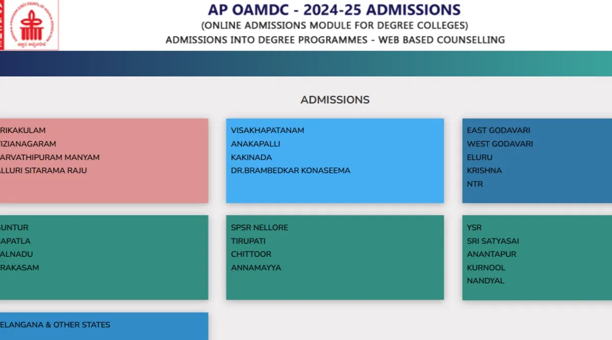 AP OAMDC Phase 1 Seat Allotment Link 2025 (Activated)