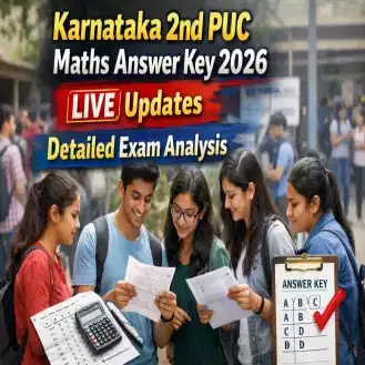 Karnataka 2nd PUC Maths Answer Key 2026 LIVE Updates: Detailed Exam Analysis
