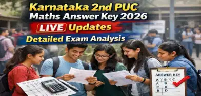 Karnataka 2nd PUC Maths Answer Key 2026 LIVE Updates: Detailed Exam Analysis