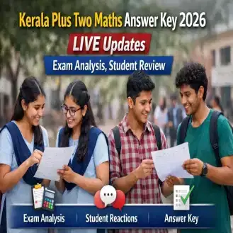 Kerala Plus Two Maths Answer Key 2026 LIVE Updates: Exam starts; Answer key after 11:45 AM