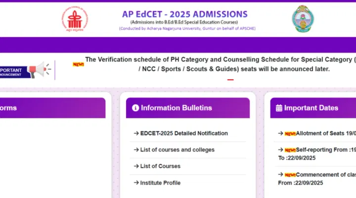 AP EDCET Phase 1 Seat Allotment 2025 Download Link (Activated)