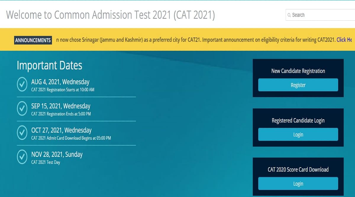 CAT 2021 Application Process Concludes Today at 5 PM