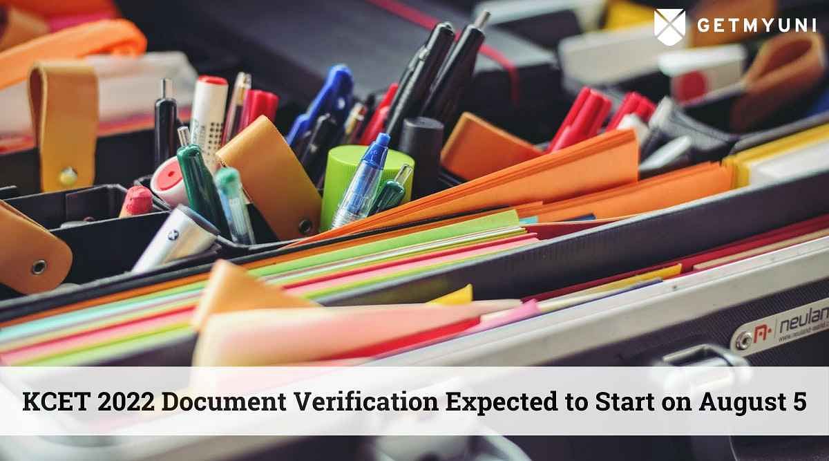 KCET 2022 Document Verification Expected to Start on August 5