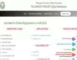 TG LAWCET Web Options Process 2025 (Begins): Direct Link, Instructions