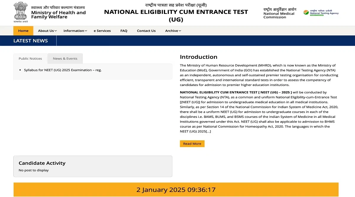 NEET UG 2025 Registration in January or February? Check Past Trends