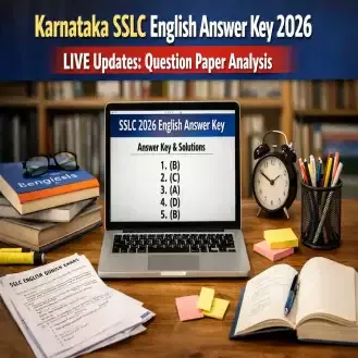 Karnataka SSLC English Answer Key 2026 LIVE Updates: Exam Ongoing; Answer Key After 1:15 PM