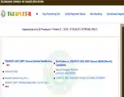 TG EAMCET Phase 1 BiPC Web Option 2025 Link Activated: Last Date, Direct Link